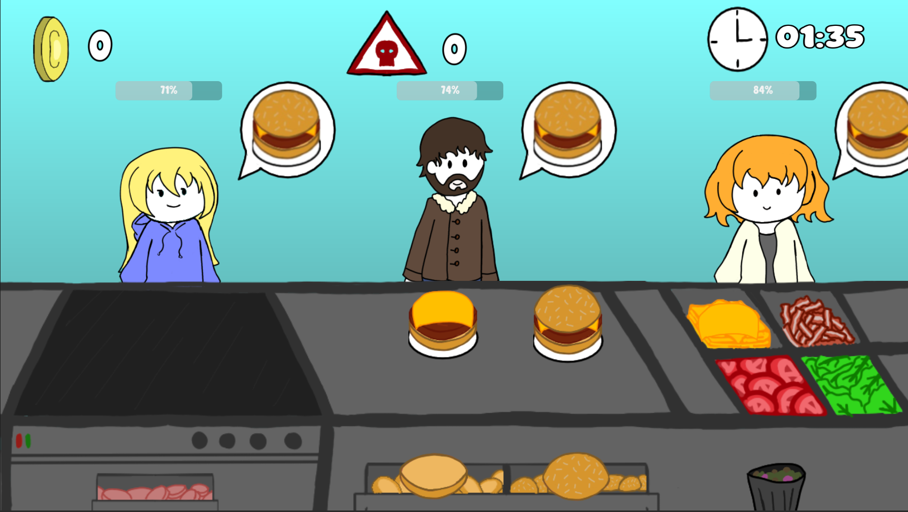Burguer Lovers Gameplay